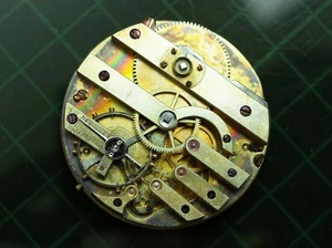 Pocket watch movement, for parts or repair not working - Picture 1 of 5