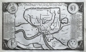 ROME CITY PLAN Basire original copper engraving antique illustrated map c1760 - Picture 1 of 2