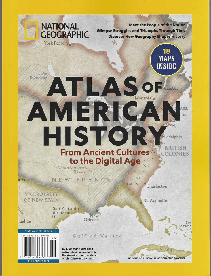 National Geographic  Special  Atlas of American History 2024 Foto 1 de 1
