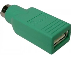 USB FEMALE TO PS2 PS/2 MALE ADAPTOR CONVERTER ADAPTER PC LAPTOP MOUSE KEYBOARD - Picture 1 of 1