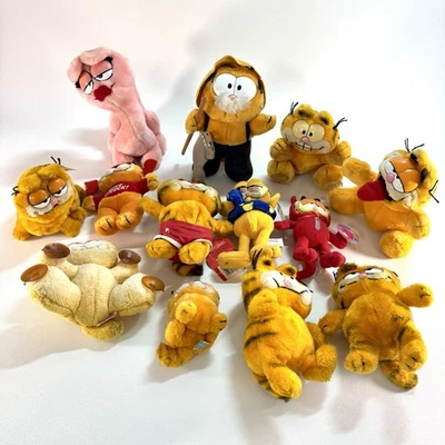 Lote de Peluche Garfield De Colección Dakin Divertido Granja Juguete Fino Teleflora Nanco Arlene Años 80+ Foto 1 de 4