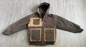 Vintage Two Tone Brown Snap-On Tools Canvas Carhartt Style Jacket Mens Sz. M - Picture 1 of 8