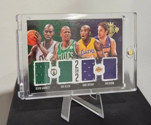 2014-15 Court Kings 2 On 2 Quad Patch. Kobe Bryant - Pau - Garnett - Allen /99 - Picture 1 of 2