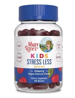 Mary Ruth's Kids Stress Less Cherry Flavor Vitamins 60 Beans - Image 1 of 3