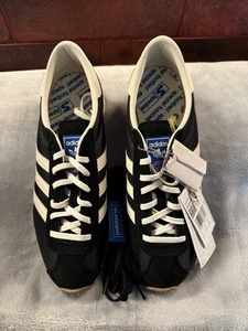 Adidas Pampanga SPZL - schwarz UK Größe 9, neu verpackt mit Etikett - Bild 1 von 6