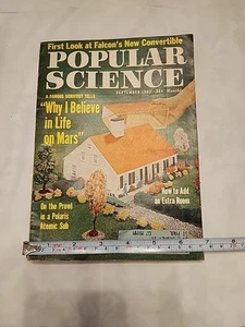 Vintage Popular Science Magazine - Sept 1962 - Life on Mars • Falcon Convertible - Picture 1 of 6