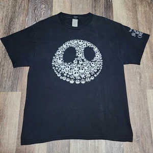 Vintage The Nightmare Before Christmas T Shirt Men's L Black Giant Tag 90s Y2K - Picture 1 of 9