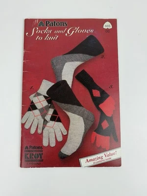 Patons Socks and Gloves to Knit 1991 Kroy Patterns Knitting - Image 1 of 3