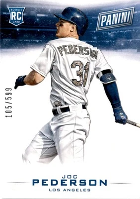 2015 Panini Black Friday #48 Joc Pederson #/599 Los Angeles Dodgers - Image 1 of 2