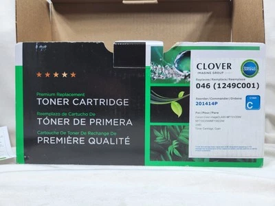 Sealed, Clover Toner Cartridge 046 Cyan (1249C001) / Free shipping - Image 1 of 4