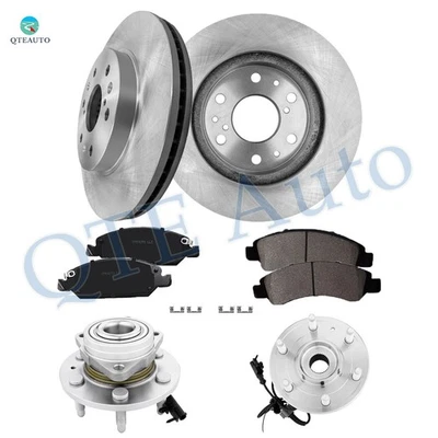 8P F 330 Brake Rotors-Ceramic Brake Pad-Wheel Hub For 2013 Cadillac Escalade EXT - Image 1 of 4