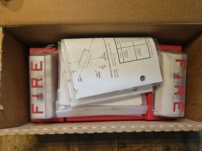 New Old Stock In Box - Set Of 2 Simplex 4903-9101 Fire Alarm Strobe Plates - Image 1 of 4