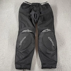 Alpinestars Motorcycle Riding Pants Mens 36 Black Textile Mesh Knee Armor Guard - Bild 1 von 11