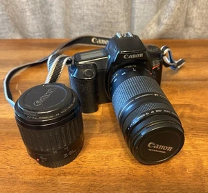 CANON EOS Rebel S Camera with Zoom Lens EF 75-300mm 1:4-5.6 II & 35-80mm 1:4-5.6 - Picture 1 of 15