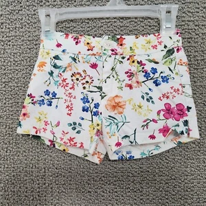 UNITED COLORS OF BENETTON Kids Girl's Corduroy Floral Shorts Size XXS (3-4Yo) - Picture 1 of 4