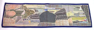 Hand Embroidery Vintage Finest Patchwork Table Runner / Wall Hanging. i17-220 - Picture 1 of 7