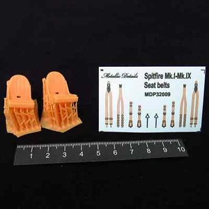 Spitfire Seat + 3D Decals (3D-Printed build 2 seats) for Scale Kit 1:32 MDR3251 - Picture 1 of 7