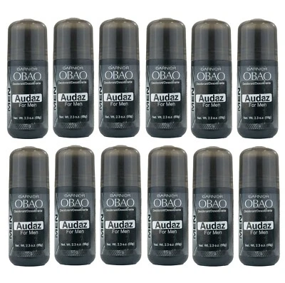 Garnier OBAO AUDAZ Deodorant Roll-On Beauty Body Odor Care Men (12 PACK) - Image 1 of 4