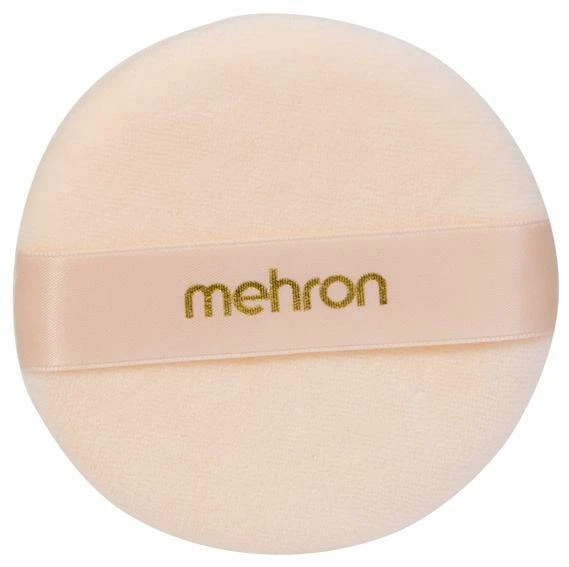 123C Mehron Logo Powder Puff makeup accessory face paint beauty fashion stage TV - Image 1 of 4