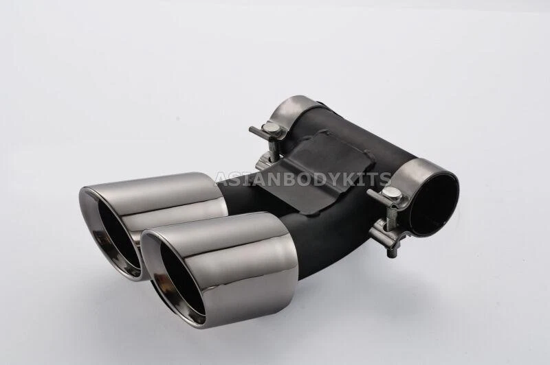 SILVER Exhaust Tip Muffler Tail Pipe for Porsche Boxster Cayman 987 (2008-14) Foto 1 de 1
