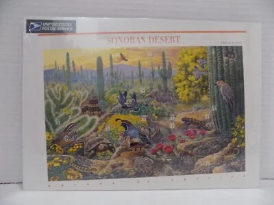 Sonoran Desert US Stamps Souvenir Sheet 33 Cents 10 Stamps Arizona MIP SEALED - Image 1 of 2