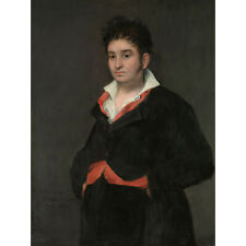 De Goya Portrait Of Don Ramon Satue Painting Wall Art Canvas Print 18X24 In