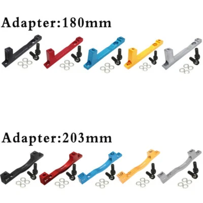 Bicicleta MTB 160/180/203mm Freno de Disco 6 Pernos Rotor PM/IS Adaptador de Freno Pinza CNC Foto 1 de 4