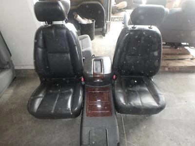2007-2008 Yukon XL Black Leather Front Bucket Seats w/Console Heat/MEM/Power Foto 1 de 4