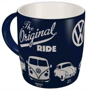 Retro Ceramic Mug 'VW - THE ORIGINAL RIDE" Kombi Beetle Golf VOLKSWAGEN Licensed - Picture 1 of 4