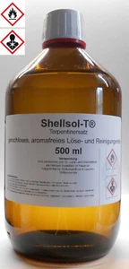 500 ml Shellsol-T®,Terpentinersatz, geruchslos, Lösungsmittel, Pinselreiniger - Bild 1 von 2