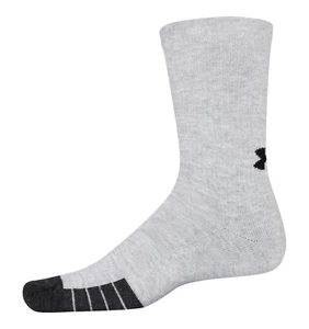 Under Armor, UA Gray Performance Tech Crew Socks 1pk, Mens Size 12-16 - Picture 1 of 3
