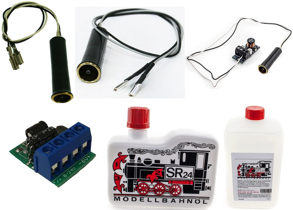 ML-TRAIN Verdampfer Schornstein Festspannungsregler SR 24 Dampföl Garteneisenbahn Spur G