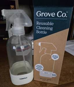 GROVE GLASS REUSEABLE CLEANING BOTTLE 16 OZ, CLEANING SUPPLIES - Picture 1 of 8
