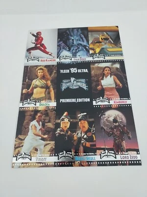 1995 Power Rangers Premier Ed. Trading Cards Promo Fleer Ultra 7 1/2" x 10 1/2" - Image 1 of 4