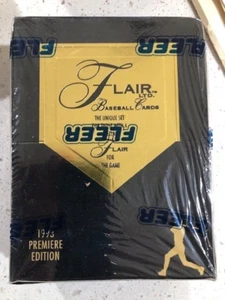 1993 Fleer Flair Premier 1st Edition Sealed Box 24 Packs 10 Cards Per Pack - Picture 1 of 8