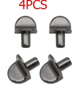 4Pcs 5mm L Shape Shelf Support Pegs Metal Cabinet Pegs for Shelves XL/Gun Black - Picture 1 of 5