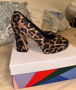 Katy Perry, Damenschuhe, quadratischer Plateau-Pump, Leopardenschuhe, Animal Print Größe 6 - Bild 1 von 11