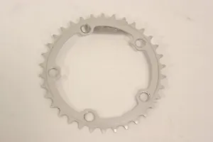 Lasco 34T Chainring 10/11 Speed 110 x 5 BCD Steel Ring Silver  CR16 - Picture 1 of 1