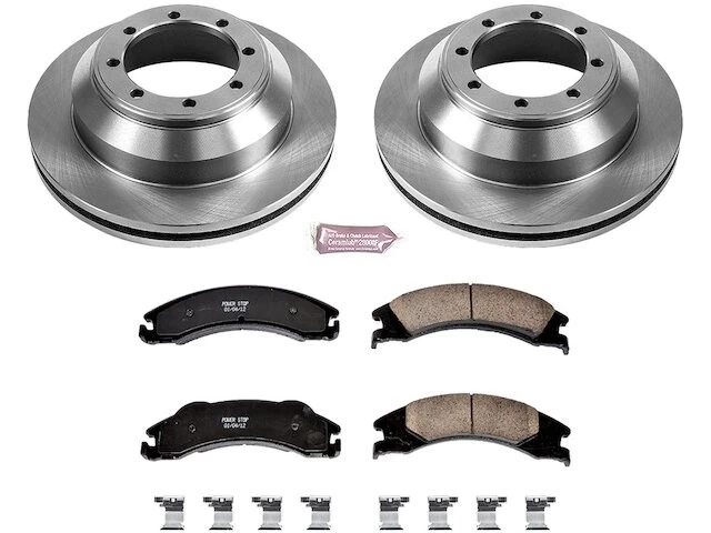Pastilha de freio traseira e kit de rotor para Ford E350 Super Duty TJ591NK - Imagem 1 de 1
