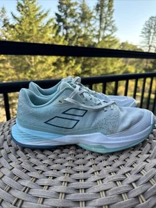 Babolat Jet Mach 3 All Court Tennis Shoes Blue Coral Women Size 10 US 8 UK 42 EU - Picture 1 of 24