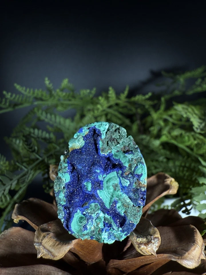 Joyería Anillo Azurita, Anillo Cristal Único Hecho a Mano, Anillo Ajustable Foto 1 de 3