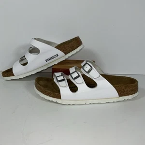 Birkenstock Florida Fresh Damen-Sandalen weiß verstellbar Größe 7,5 in den USA - Bild 1 von 12