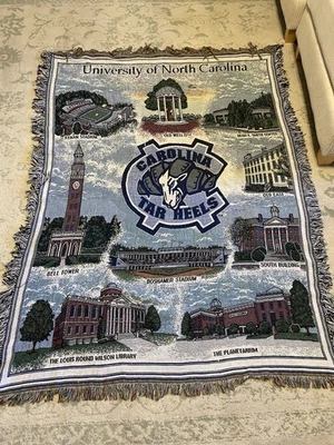 North Carolina Tar Heels Tapestry Throw 48x60 Baseball Football College - Image 1 of 4