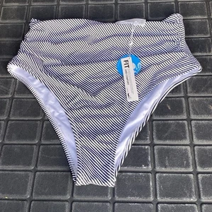 Größe L Cupshe Damen schwarz, weiß Schritt hoch tailliert Badeanzug Tankini Unterteil - Bild 1 von 10