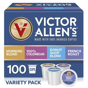 Coffee Favorites Variety Single Serve K-Cup Coffee Pods 100 Count Non-GMO Home - Picture 1 of 10