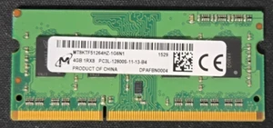 DELL MICRON 4GB SO-DIMM PC3L 12800 DDR3 - NOTEBOOK / LAPTOP / AIO : MEMORY - RAM - Picture 1 of 2