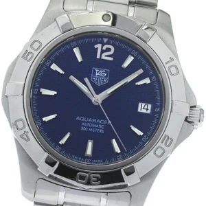 TAG HEUER Aquaracer WAF2112 Date Navy Dial Automatic Men's Watch_785154 - Picture 1 of 6