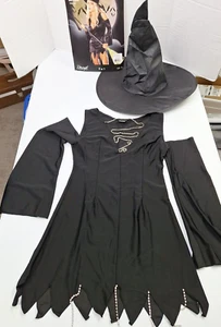 Sexy Disfraz de Bruja Halloween Dreamgirl Mediano 2 Piezas con Sombrero Negro - Imagen 1 de 9
