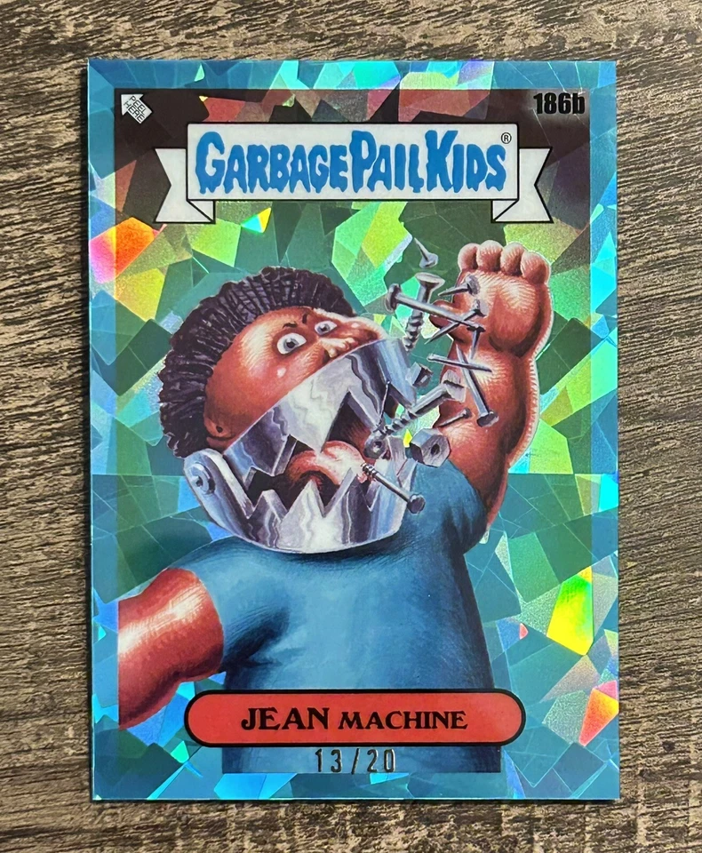 2022 Topps Garbage Pail Kids Sapphire Aqua Teal Refractor /20 Jean Machine 186b - Image 1 of 1