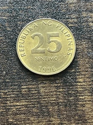 1996 Philippines 25 Sentimo Actual Coin TK7854* - Image 1 of 3